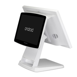 15.6" All in One w/ 10.1" Rear Touch Display - White