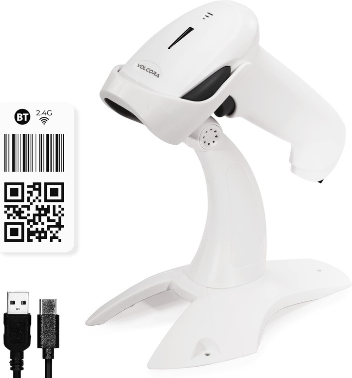 POS Dudes Bar Code Scanner - White