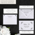 Wedding envelope addressing black and white vintage