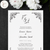 Wedding invitation black and white vintage