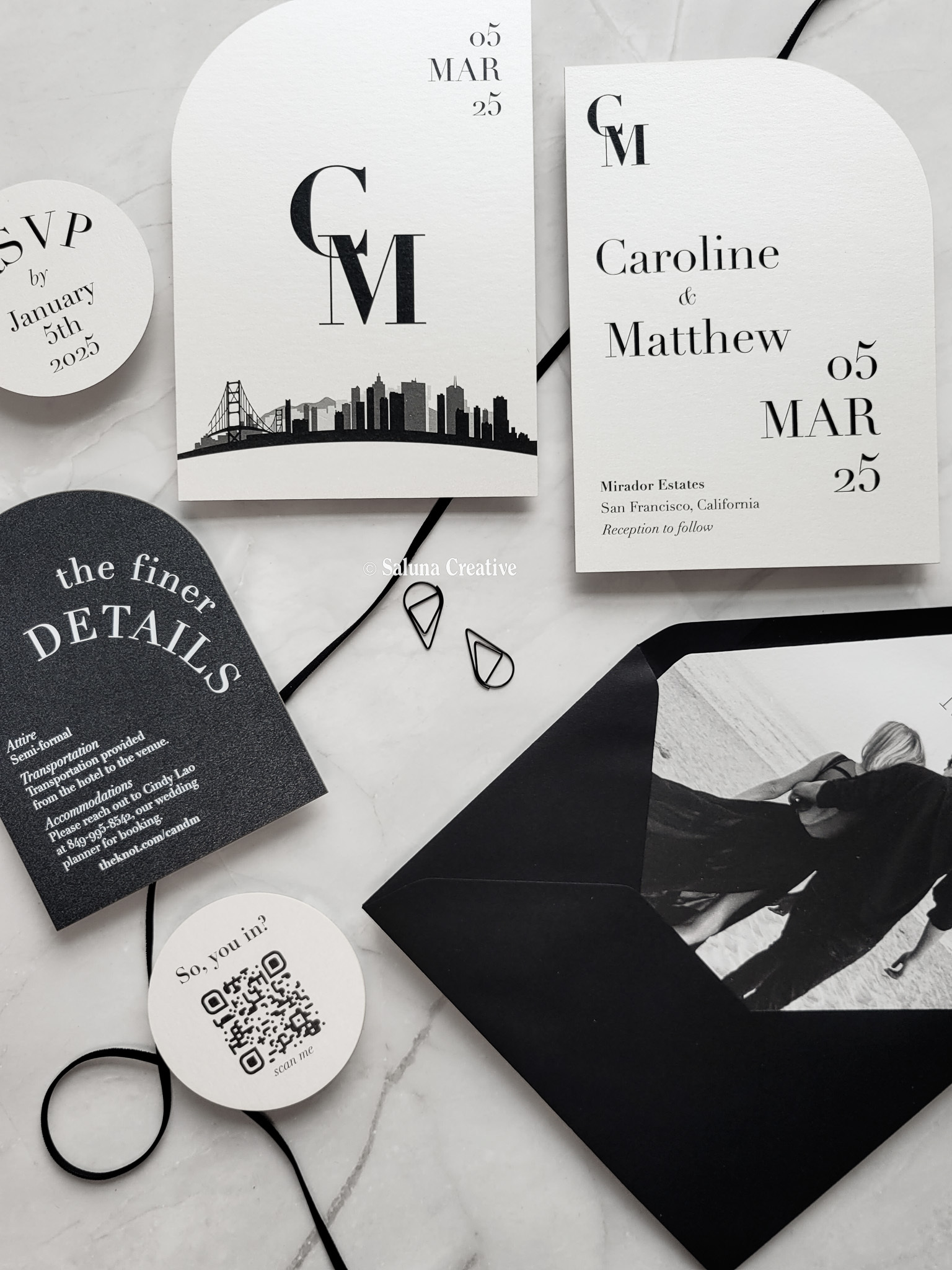 Modern Minimalist Wedding Invitation