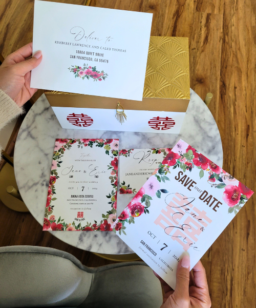 Cultural Asian wedding invitations at Saluna Creative Events