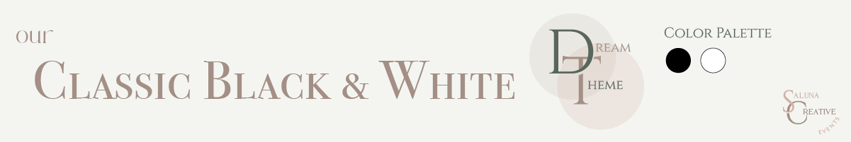 Classic Black and White Wedding Invitation Suite