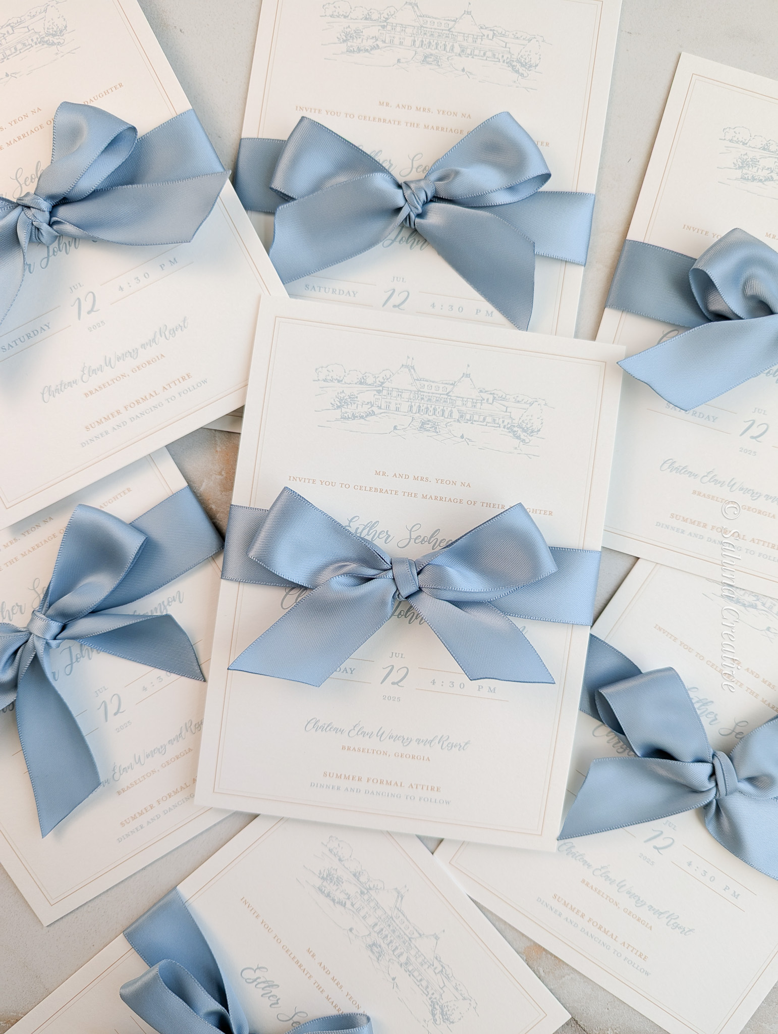 Invitation Suite with Bow