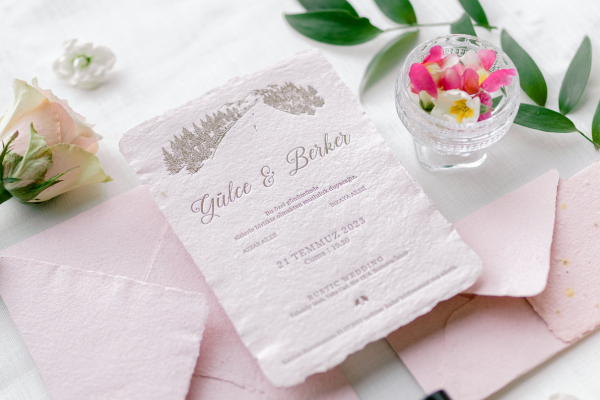 Saluna Creative Events Wedding Invitations Print Methods Foil, Letterpress, Digital