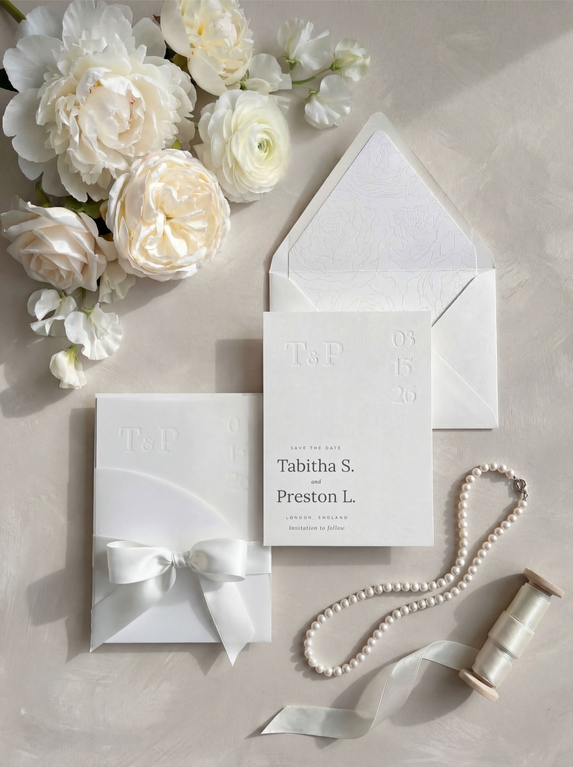 Letterpress Save the Date