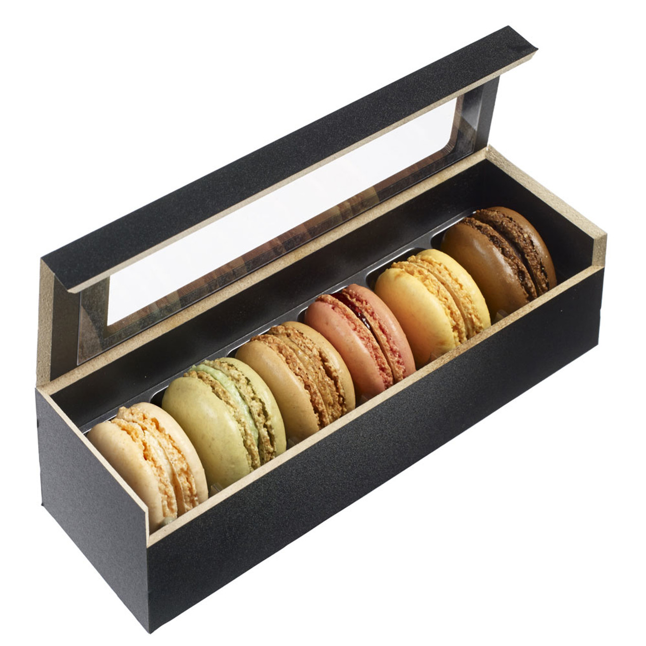 Wooden Case 6 Macaroons with Thermoformed Frames (Case of 25 pc)