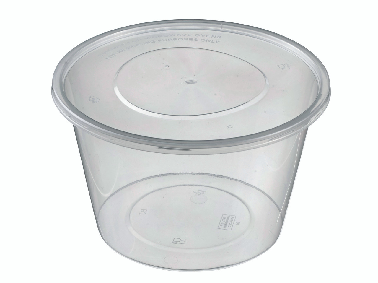 8 Clear Glass Round Container With Lid by Park Lane