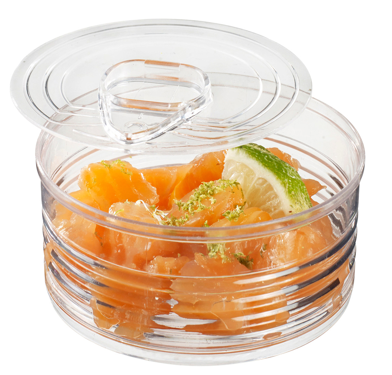 3.5 oz Transparent Plastic Catering Mini Salad Bowl - Solia USA
