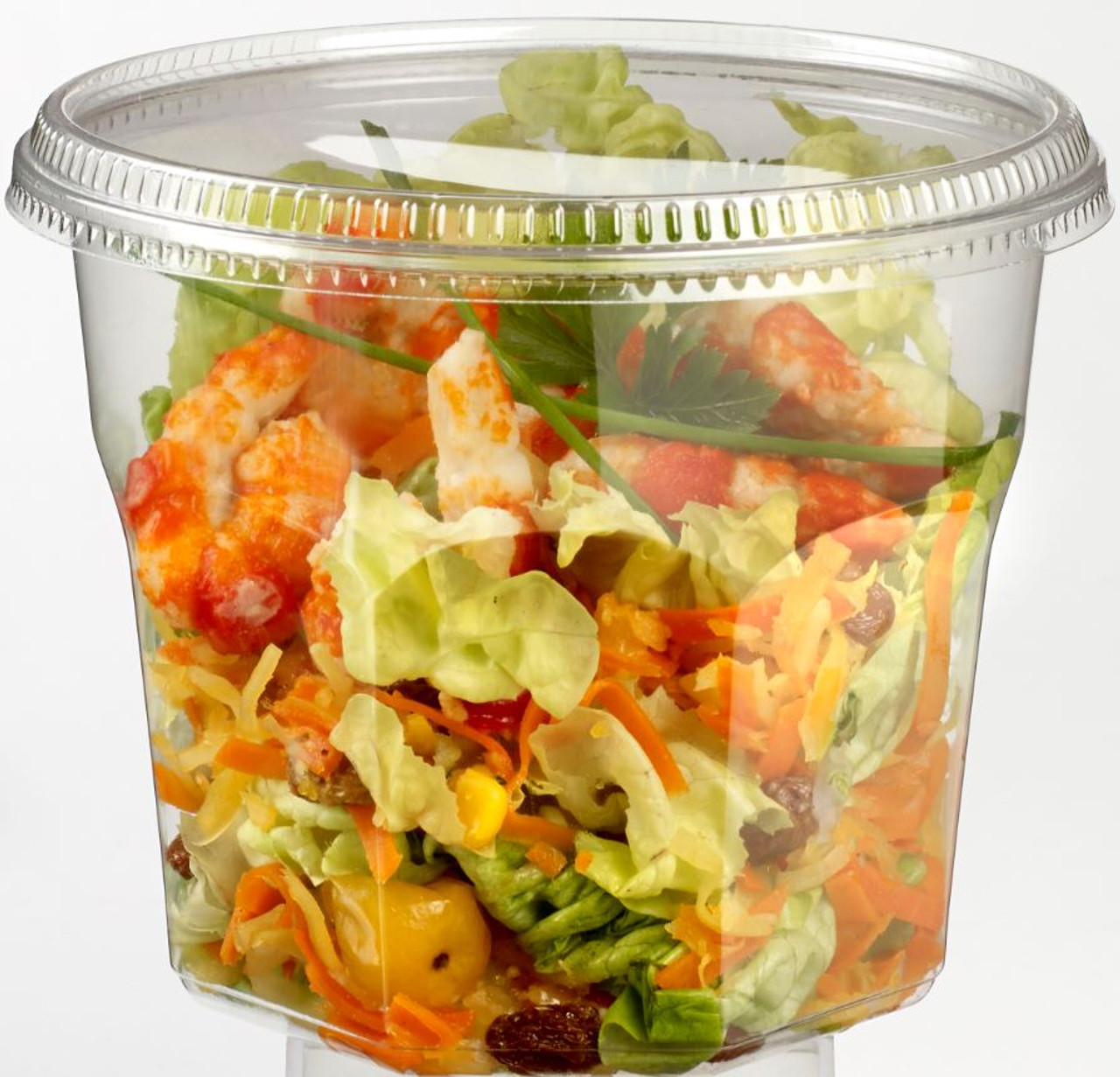 3.5 oz Transparent Plastic Catering Mini Salad Bowl - Solia USA