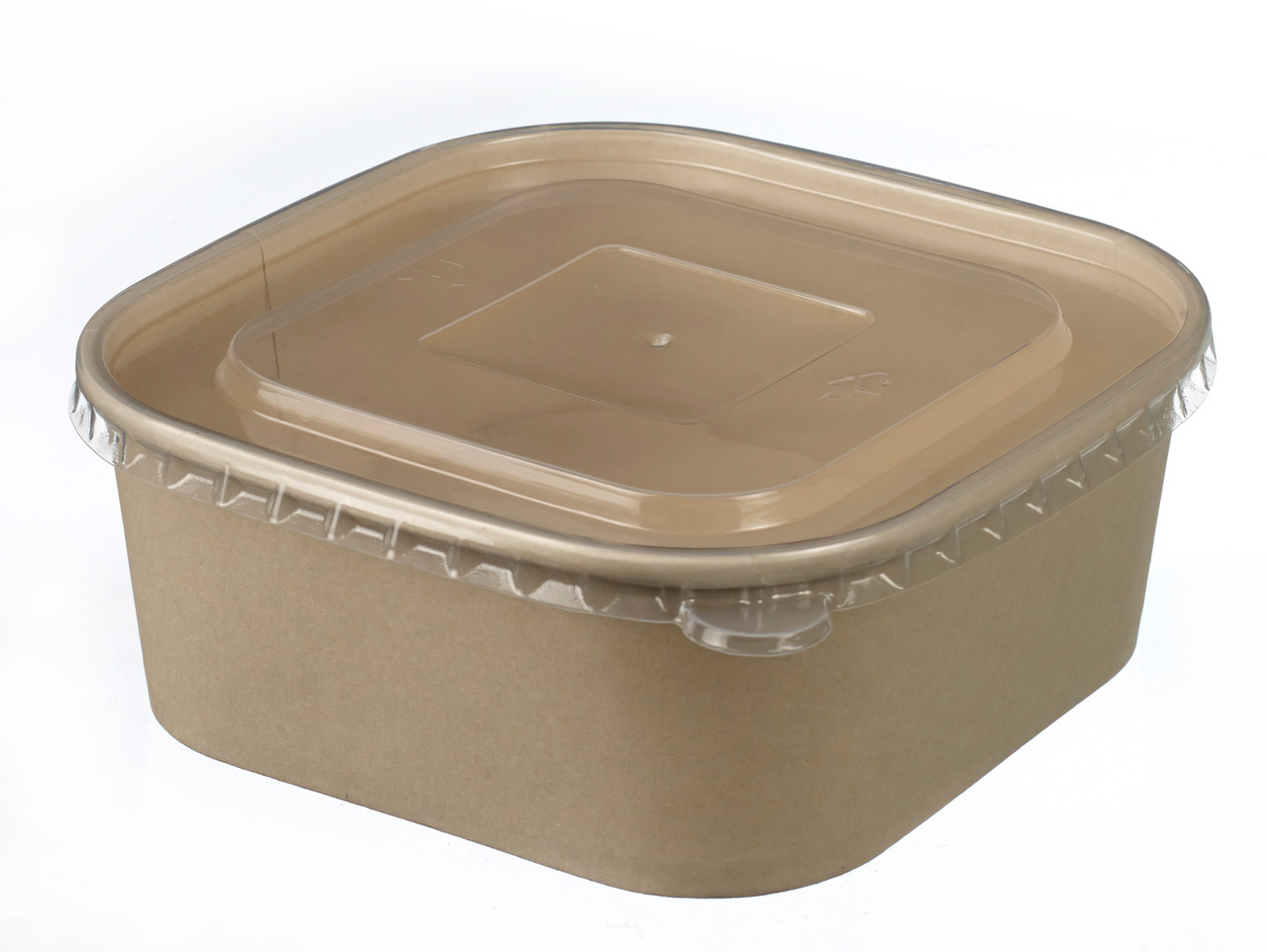 Round container + lid PP 1250ml/42.3oz for To Go and Takeaway - Solia usa