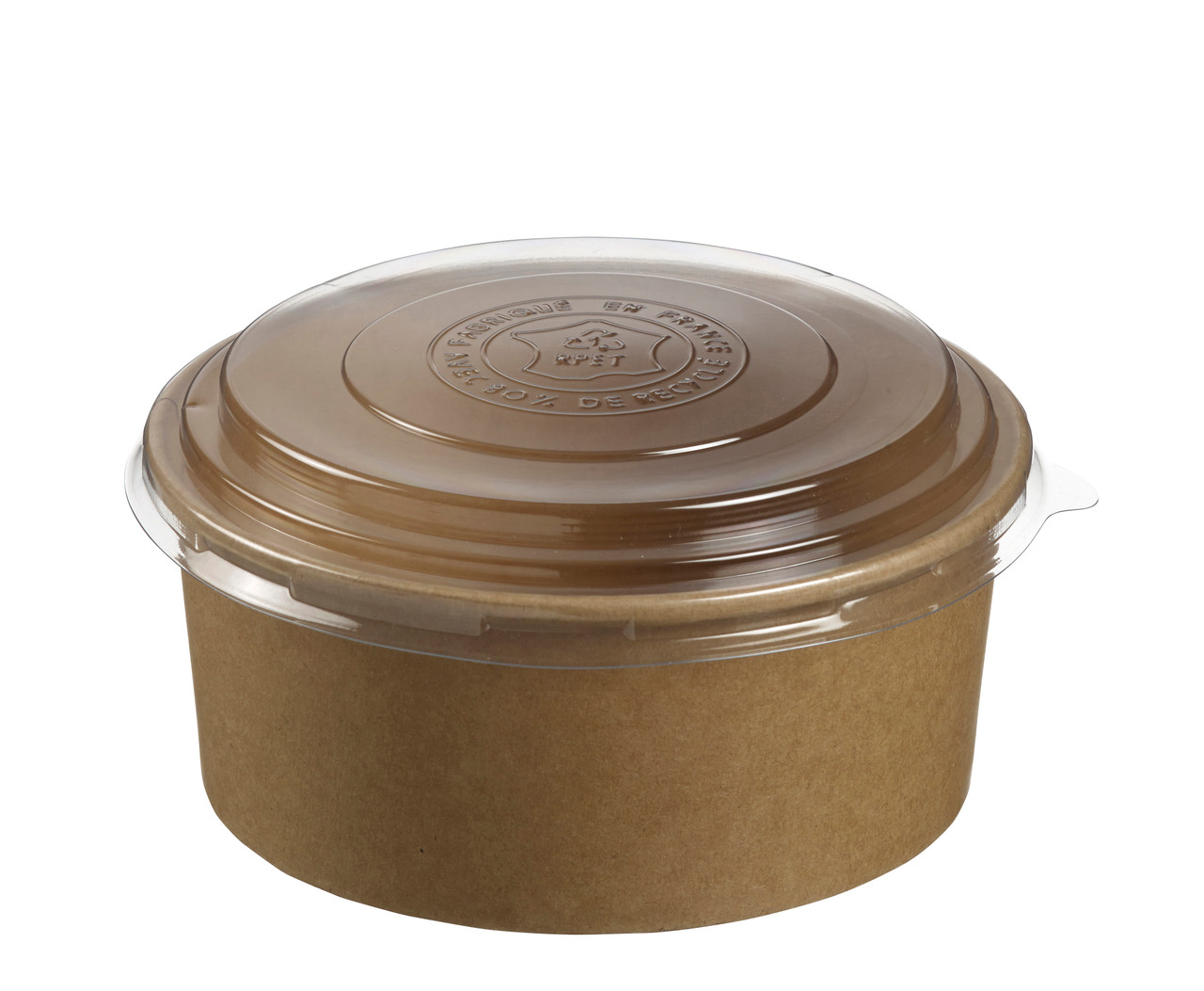 Salad bowl round kraft 750ml/25.4oz, Takeaway, To go, grab