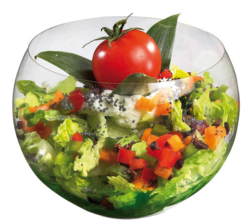 3.5 oz Transparent Plastic Catering Mini Salad Bowl - Solia USA