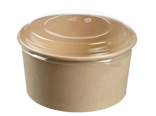 Salad bowl round kraft 750ml/25.4oz, Takeaway, To go, grab & Go