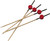 Bamboo Black & Red 4.7" Skewers (Case of 2,000 pc)