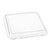 PET Transparent Plastic Lid for Sugarcane Plate VF38500 7.6" x 7.6" x 1.4 (Case of 500 pc)