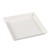 Sugarcane Pulp Quartz White Plate with PLA Lamination 5.1" x 5.1" x 0.6"- (Case of 200 pc)