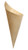 Wooden Leaf Cone H5.3" x D2.2" ;  H135 x 55mm(Case of 2000 pc)