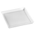 Quartz White Ceramic Plate 6.3" x 6.3" x 0.6" (Case of 48)