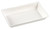 PFAS FREE Quartz white sugarcane pulp plate 3.9"x2.4"x0.6"/100x60x16mm - (Case of 400 pc)