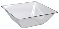 Fluid salad bowl transparent Clear 1400ml/47.3oz (Case of 50 pc)