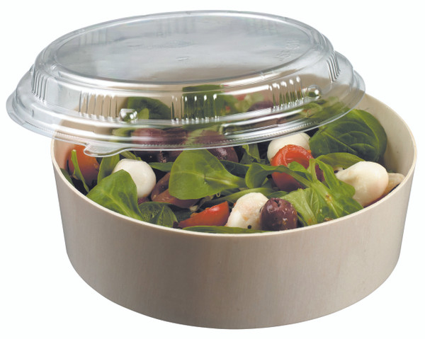 Salad Container 33.8 oz, 1000 ml with Lid and Strip (Case of 300 pc)