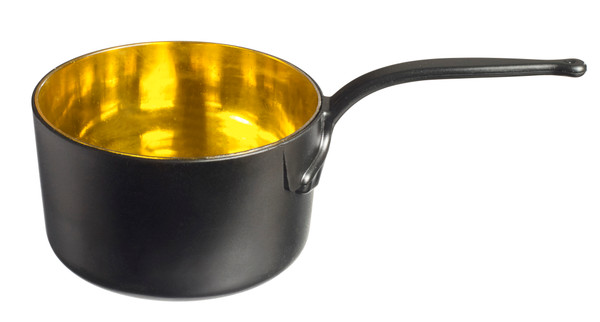 64 oz. Large Black and gold Entrée Pan- Case of 50