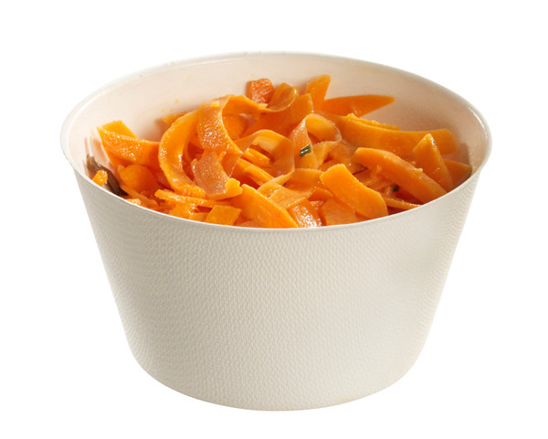 Bamboo fiber Lid for soup bowl ES31385c (Case of 500 pc)