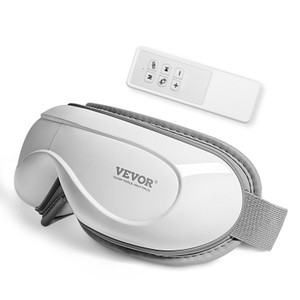 Eye Massager with Heat & Remote, Heated Eye Massage Mask with 5 Modes and Bluetooth Music, 180?° Fo