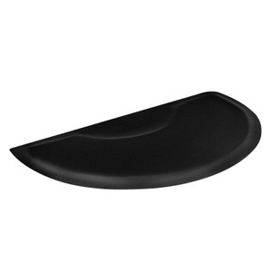 Salon Mat for Hair Stylist, 3 x 5 FT Semi-circle Salon Chair Mat, 1/2-inch Thickened Anti Fatigue B