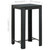 3 Piece Patio Bar Set with Cushions Poly Rattan Black