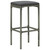 5 Piece Patio Bar Set with Cushions Poly Rattan Gray