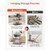 3 Tier Fruit Basket, Countertop Fruits Vegetable Bowl with Banana Hangers and Side Storage Basket, 