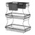 3 Tier Fruit Basket, Countertop Fruits Vegetable Bowl with Banana Hangers and Side Storage Basket, 
