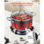 Aluminum Stock Pot, 8-Quart Nonstick Ceramic Coated Pot with Glass Lid, PFOA-Free, PFAS-Free, Compa