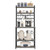 Kitchen Bakers Rack, 23.6 inch Width Bakers Rack, Kitchen Stand with X-Shaped Support Bar, 12 S-Sha
