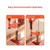 Bar Clamps for Woodworking, 2-Pack 6 inch and 2-Pack 12 inch, Lockable F-Clamp with 600 lbs Load Li