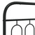Metal Bed Frame without Mattress with Footboard Black 59.1"x78.7