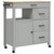 Kitchen Trolley MONZA 33.1"x15.7"x34.8" Solid Wood Pine