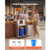 Movable Base Cabinet for Orange Juicer, Thickened Stainless Steel Cabinet, 4 Swivel Casters, Compat