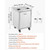 Movable Base Cabinet for Orange Juicer, Thickened Stainless Steel Cabinet, 4 Swivel Casters, Compat