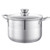 Stainless Steel Stock Pot, 8-Quart Stainless Steel Stockpot with Glass Lid, PFOA-Free, PFAS-Free, C