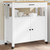  Kitchen Trolley MONZA 33.1"x15.7"x34.8" Solid Wood Pine