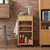  Kitchen Trolley with Wheels Natural 14.57 x 14.17 x 31.50 in