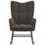 Rocking Chair Dark Gray Velvet
