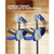 Bar Clamps for Woodworking, 2-Pack 24 inch One-Handed Clamp/Spreader, Quick-Grip F-Clamp with 340 l