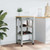  Kitchen Trolley MONZA 18.9"x15.7"x34.8" Solid Wood Pine