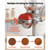 Manual Grain Mill with High Hopper, Hand-Crank Corn Grinder, Heavy Duty Cast Iron Wheat Grinding Mi