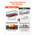 2 Tier Fruit Basket, Countertop Fruits Vegetable Bowl with Banana Hangers, Metal Wire Storage Stand