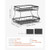 2 Tier Fruit Basket, Countertop Fruits Vegetable Bowl with Banana Hangers, Metal Wire Storage Stand